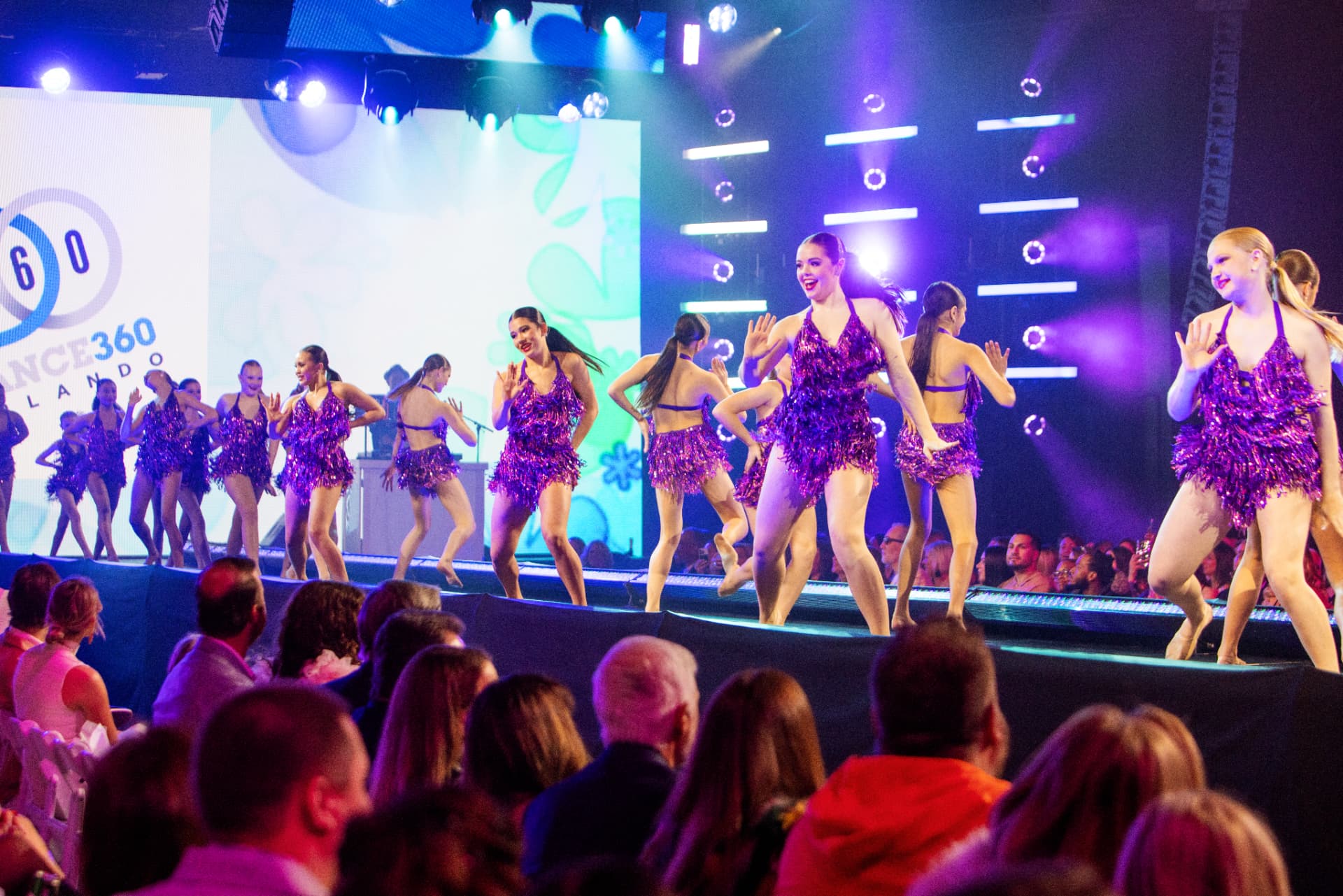Dance team performing on the runway stage